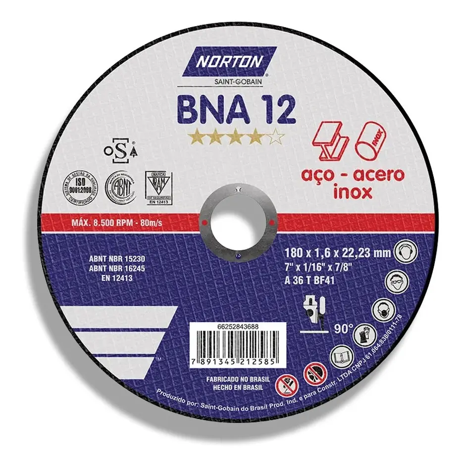 DISCO 7 X 1.6 MM BNA12 AZUL